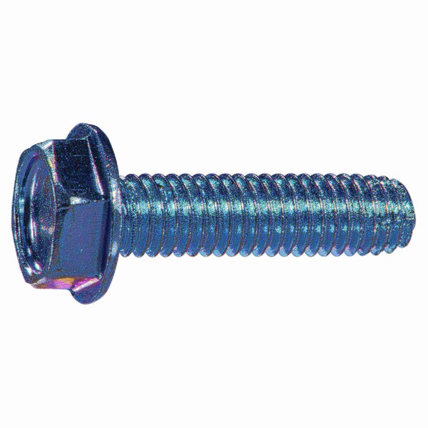 Midwest Fastener Sheet Metal Screw, #10 x 3/4 in, Zinc Plated Steel Flange Hex Head External Hex Drive, 20 PK 931754 - main